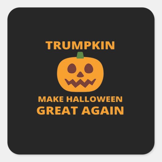 Trump maakt Halloween weer geweldig, Trump Hall Vierkante Sticker (Voorkant)