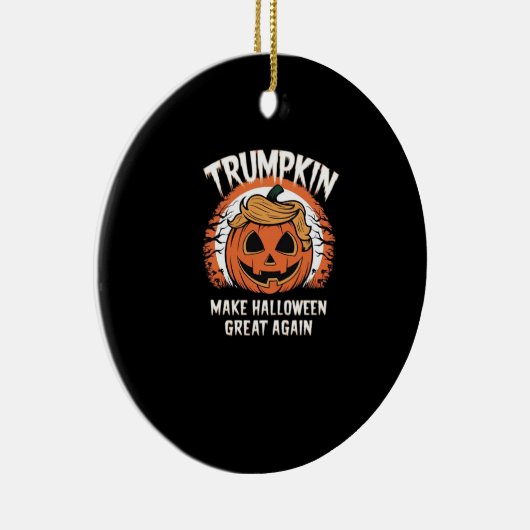 Trump maakt Halloween weer leuk Keramisch Ornament (Rechts)