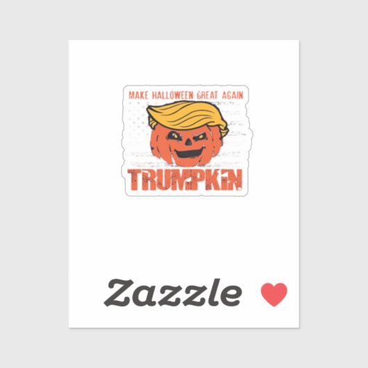 Trump maakt Halloween weer leuk Sticker (Vel)