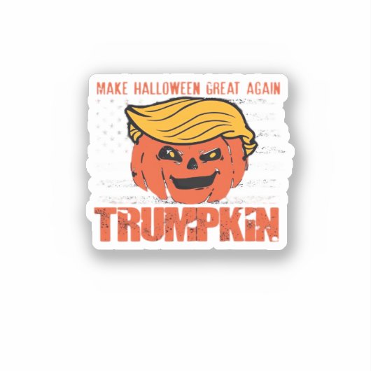 Trump maakt Halloween weer leuk Sticker (Voorkant)