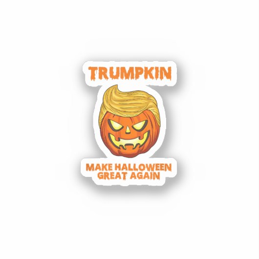 Trump maakt Halloween weer leuk Sticker (Voorkant)