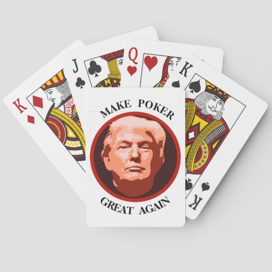 Trump maakt het weer geweldig pokerkaarten (Achterkant)