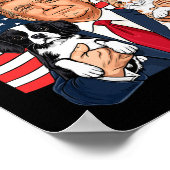 Trump maakt huisdieren weer veilig grappig Red onz Poster (Hoek)