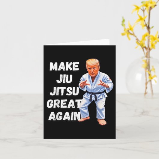 Trump maakt Jiu-Jitsu weer geweldig BJJ Kaart (Gele Bloem)