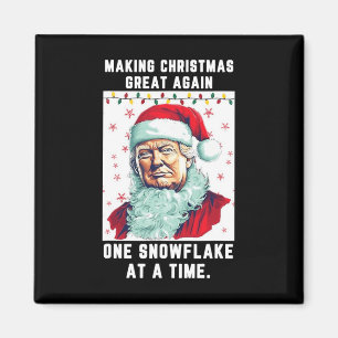 Trump maakt kerst weer een sneeuwvlok magneet
