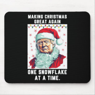 Trump maakt kerst weer een sneeuwvlok muismat