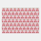 Trump maakt kerst weer geweldig, goudblauw en roze inpakpapier vel (Voorkant 2)