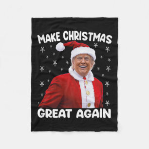 Trump maakt kerst weer geweldig in première Santa  Fleece Deken