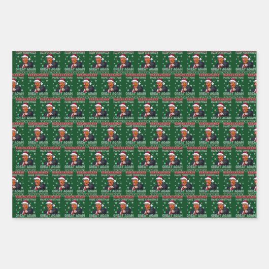 Trump maakt kerst weer geweldig inpakpapier vel (Voorkant 2)