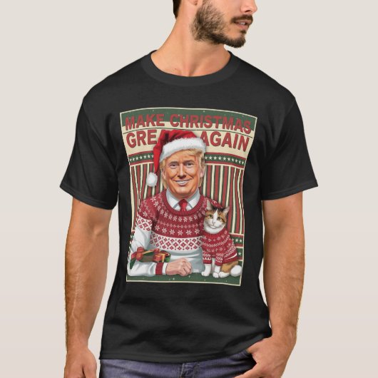 Trump maakt kerst weer geweldig Kerst lelijk XM T-shirt (Voorkant)