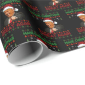 Trump maakt kerst weer geweldig, kerst weer grappi cadeaupapier (Rol Hoek)