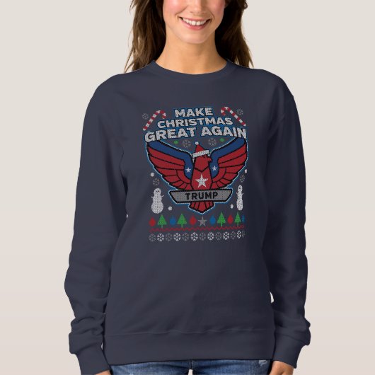 Trump maakt kerst weer geweldig, lomp Sweater (Voorkant)