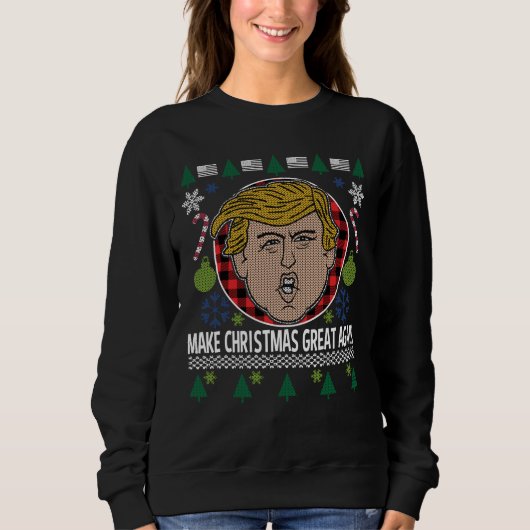 Trump maakt kerst weer geweldig, lomp Sweater (Voorkant)