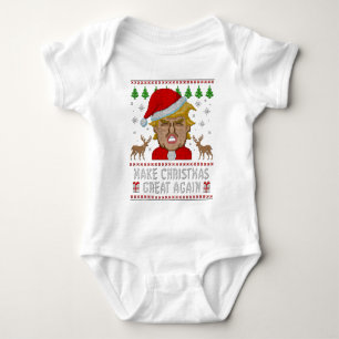 Trump maakt kerst weer geweldig, lomp Sweater Romper