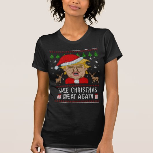 Trump maakt kerst weer geweldig, lomp Sweater T-shirt (Voorkant)