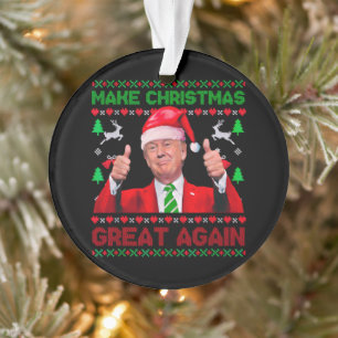 Trump maakt kerst weer geweldig ornament