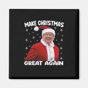 Trump maakt kerst weer geweldig Santa Trump 1 Magneet
