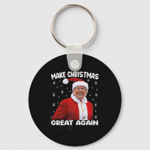 Trump maakt kerst weer geweldig Santa Trump 1 Sleutelhanger