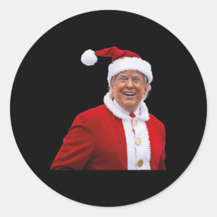 Trump maakt kerst weer geweldig Santa Trump Ronde Sticker