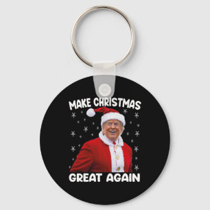 Trump maakt kerst weer geweldig Santa Trump Sleutelhanger