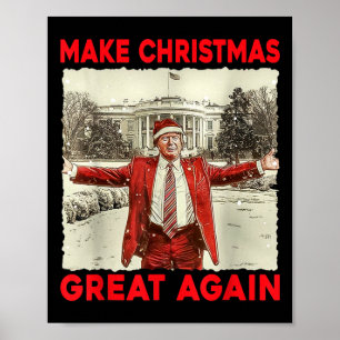 Trump maakt kerst weer geweldig Trump Kerstman Poster