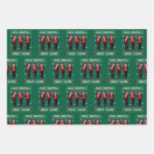 Trump maakt kerst weer geweldig Trump Santa Dance Inpakpapier Vel (Voorkant 3)