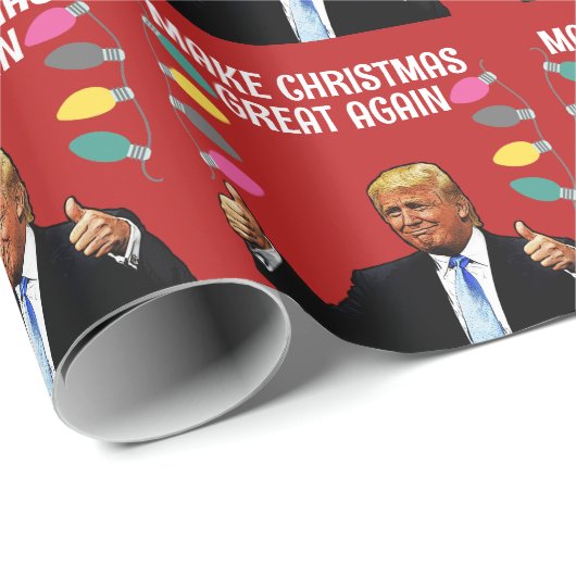 TRUMP MAAKT KERSTMIS WEER GEWELDIG 2024 CADEAUPAPIER (Rol Hoek)