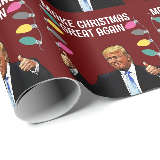 TRUMP MAAKT KERSTMIS WEER GEWELDIG INPAKPAPIER (Rol Hoek)