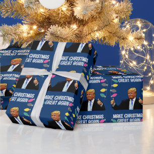 TRUMP MAAKT KERSTMIS WEER GEWELDIG INPAKPAPIER