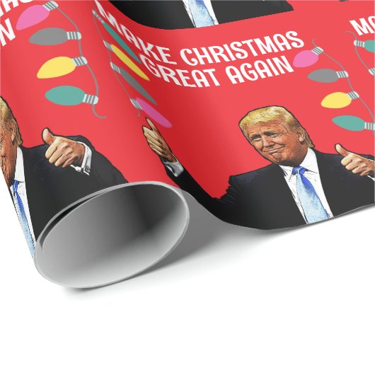 TRUMP MAAKT KERSTMIS WEER GEWELDIG INPAKPAPIER (Rol Hoek)