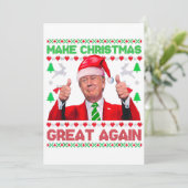 Trump Maakt Kerstmis Weer Groot Kerstkaart (Staand voorkant)