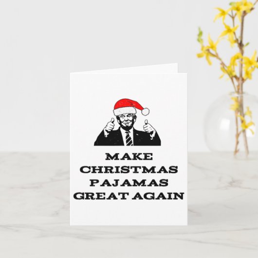 Trump maakt kerstpyjama weer geweldig kaart (Gele Bloem)