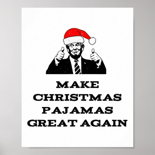 Trump maakt kerstpyjama weer geweldig poster (Voorkant)