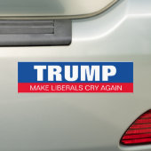 Trump maakt Liberal Cry weer President Verkiezing Bumpersticker (Op auto)