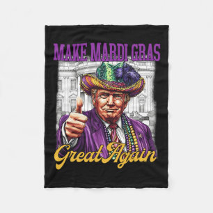 Trump maakt Mardi Gras weer geweldig Fleece Deken