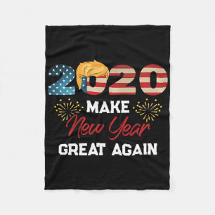Trump Maakt Nieuwjaar Weer Groot Gelukkig Nieuwjaa Fleece Deken