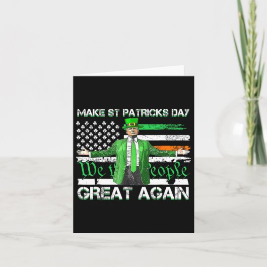 Trump maakt St. Patrick's Day weer een grote Ameri Kaart (Voorkant)