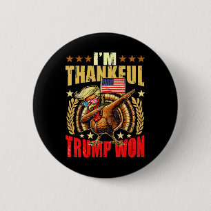 Trump maakt Thanksgiving weer geweldig, daar ben i Ronde Button 5,7 Cm