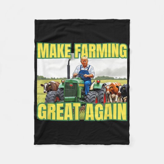 Trump maakt veehouderij weer geweldig fleece deken (Voorkant)