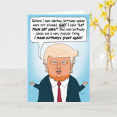 Trump maakt verjaardagen weer groot kaart (Gele Bloem)