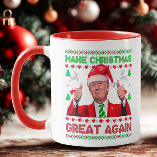 Trump maakt weer kerstcadeau mok