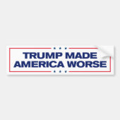 Trump maakte de Amerikaanse tarieven nog erger dan Bumpersticker (Voorkant)
