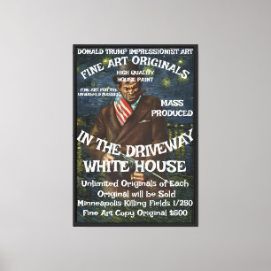 Trump Macht Corrumpeert Absolute Republikeinen Dui Canvas Afdruk