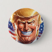 Trump MAGA 2024 America First Button (Voorkant)