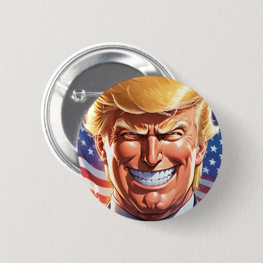 Trump MAGA 2024 America First Button (Voorkant /achterkant)