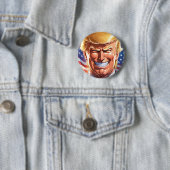 Trump MAGA 2024 America First Button (In situ)