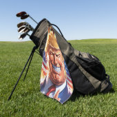 Trump MAGA 2024 America First Golfhanddoek (Groen)