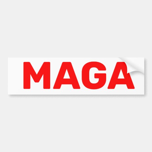 Trump Maga 2024 Bumpersticker (Voorkant)