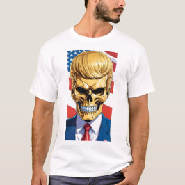 Trump MAGA 2024 Gouden Schedel T-shirt