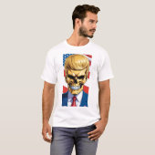 Trump MAGA 2024 Gouden Schedel T-shirt (Voorkant volledig)